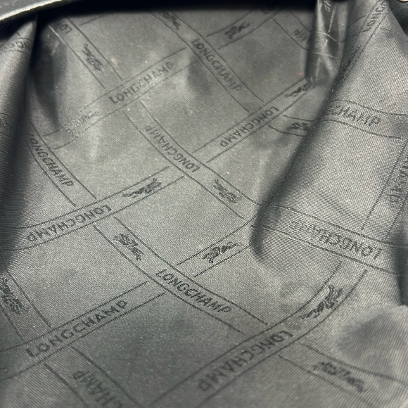 Black Longchamp Leather Crossbody.  EUC. - Picture 10 of 13